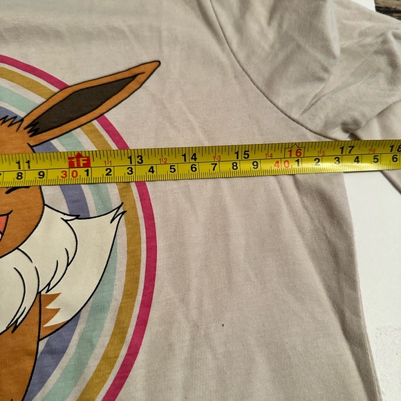 Pokémon Girls Tan Cotton Long-sleeve Shirt Top-Size XL - Picture 7 of 9
